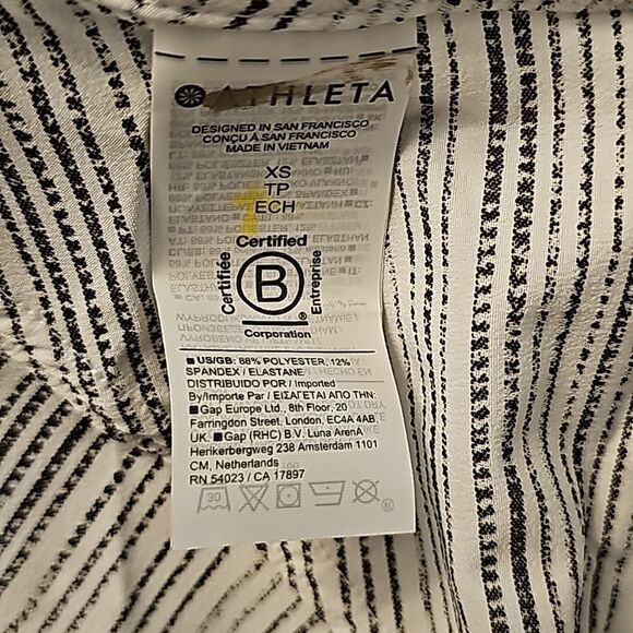Athleta Arrival Tank, Women's size XS, Black/White, NWT Never Been Worn - Picture 6 of 6